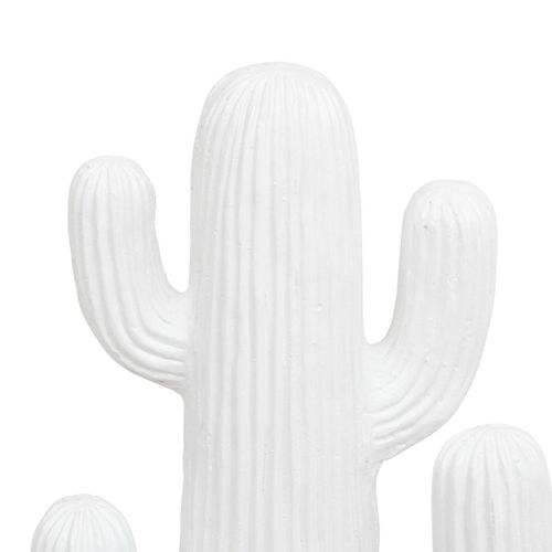 Cactus outdoor H. 38 cm RODRIGO Blanc