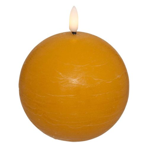 Bougie Boule LED Molia D.10cm Jaune