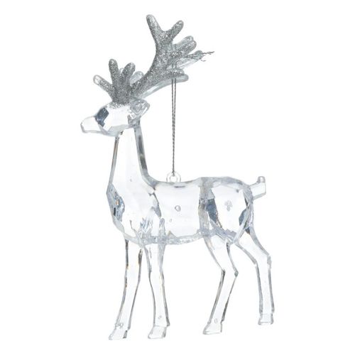 Sujet De Noël Renne "jardin Enchanté" 14cm Transparent