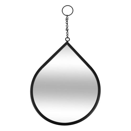 Lot De 3 Miroirs Goutte Leny Métal Noir