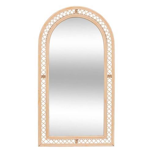 Miroir Arche "anahi" Rotin Marron 87x47cm