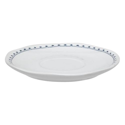 Coffret 2 Tasses et Sous-tasses "little Cottage" 18cl Blanc