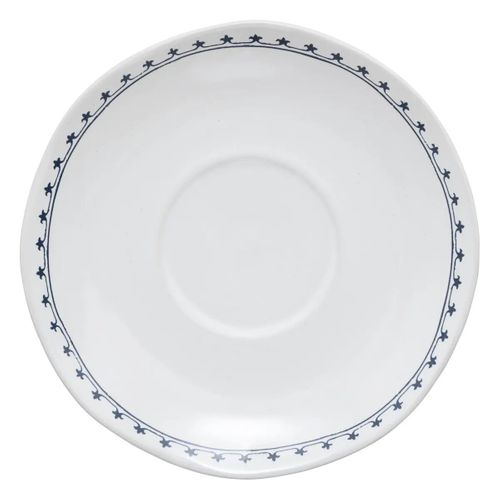 Coffret 2 Tasses et Sous-tasses "little Cottage" 18cl Blanc