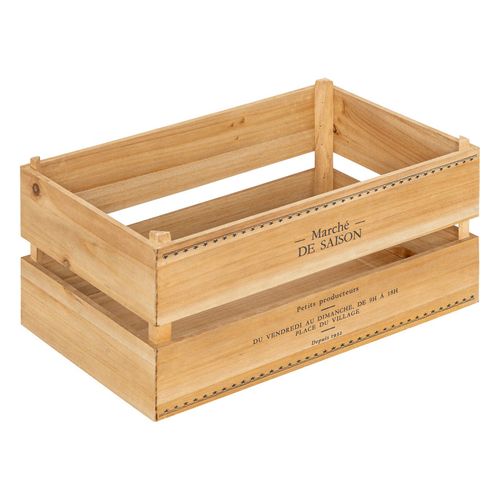 Lot De 2 Cagettes Bois Little Cottage Atmosphera