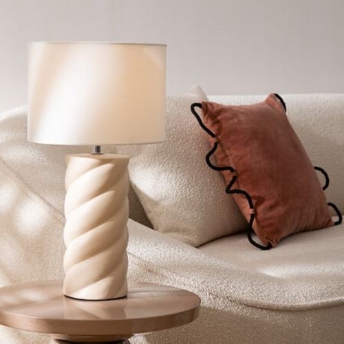 Lampe à poser H. 44 cm NOLY Beige