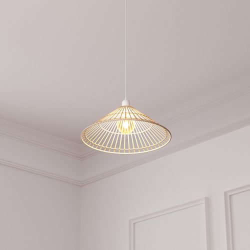 Luminaire Suspension En Bambou D 36 Cm