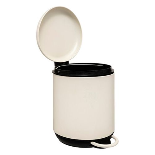 Poubelle "duo" 5l Ivoire