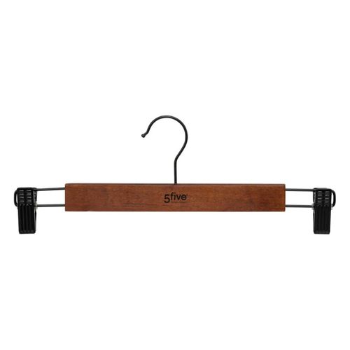 Lot De 2 Cintres à Pinces En Bois Foncé