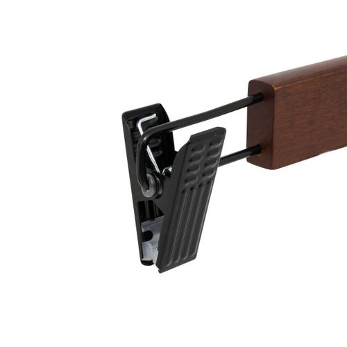 Lot De 2 Cintres à Pinces En Bois Foncé