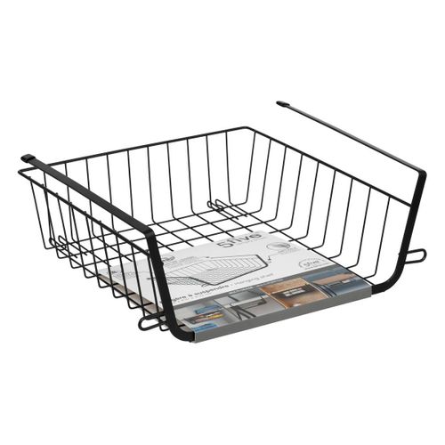 Panier De Rangement à Suspendre 31,5cm Noir