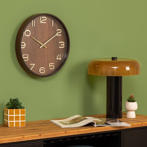 Horloge D38 Ivana Bois Foncé Atmosphera