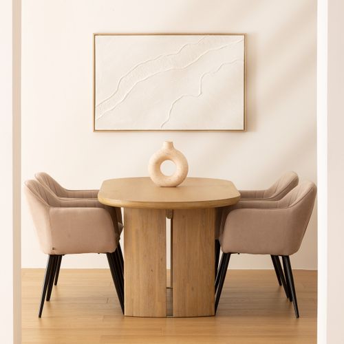 Table à Manger Design "lousada" 180cm Naturel