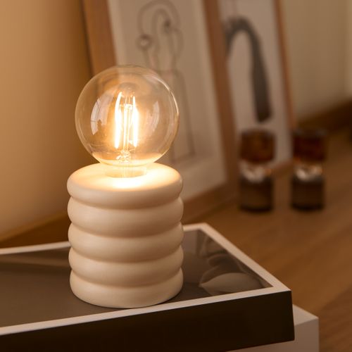 Objet lumineux LED H. 18 cm PERRY Beige