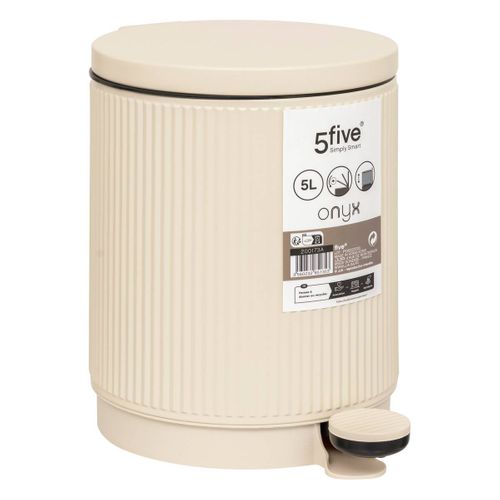 Poubelle "onyx" 5l Lin