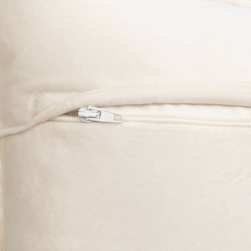 Coussin Déhoussable Bouclette Rectangle - 30x50 Cm - Ivoire