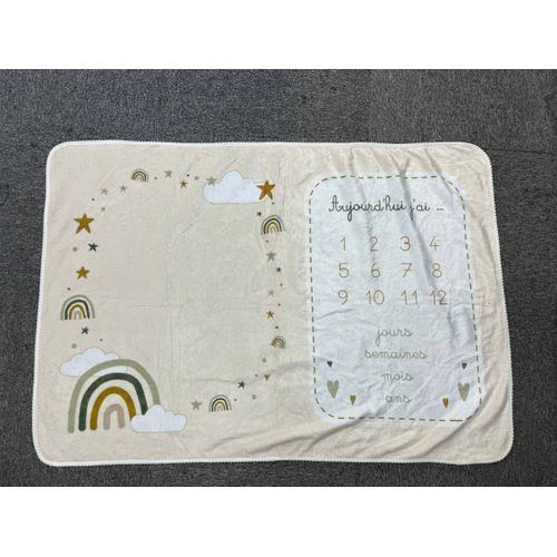 Coffret Couverture Arc En Ciel 120x80cm