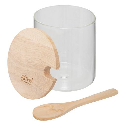Sucrier Verre + bois 0,4l Hermet