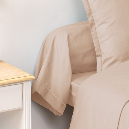 Taie De Traversin "carina" 85x185cm Beige Lin