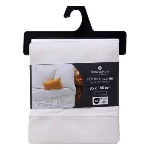 Taie De Traversin "carina" 85x185cm Blanc