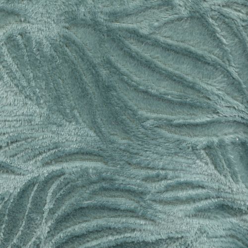 Coussin Décoratif Flanelle Bleu Givré Motif En Relief 40 X 40 Cm