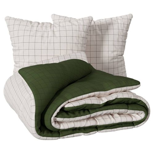 Parure Imprimée Maati Beige 240x220cm