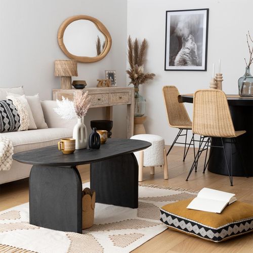 Coussin De Sol Inuit Dreams Jaune Ocre 48x14cm