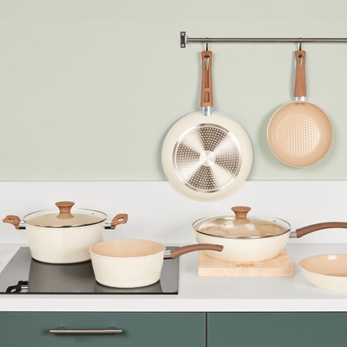 Casserole "harmony" D16cm En Aluminium Forgé Beige