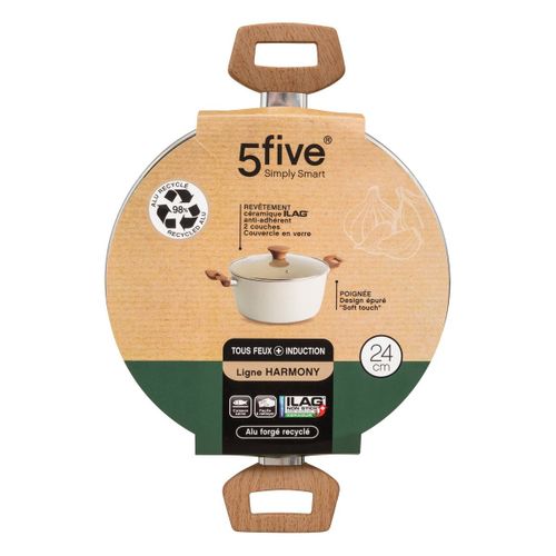 Faitout "harmony" D24cm En Aluminium Forgé Beige