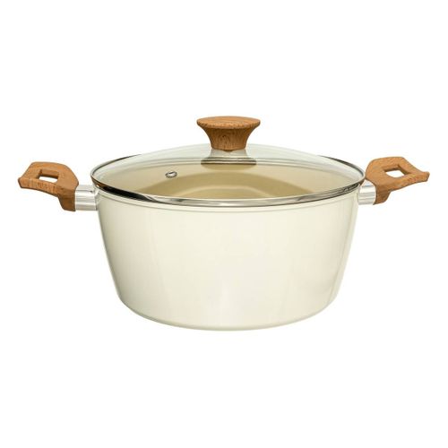 Faitout "harmony" D24cm En Aluminium Forgé Beige