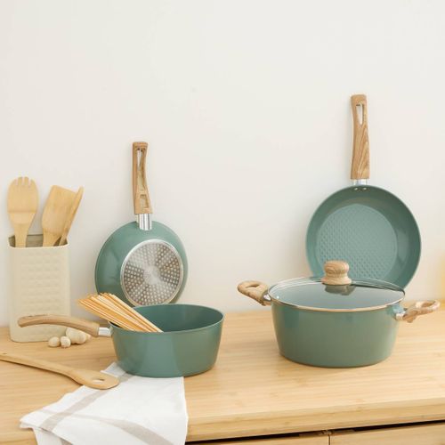 Batterie De Cuisine 7 Pièces En Aluminium Forgé