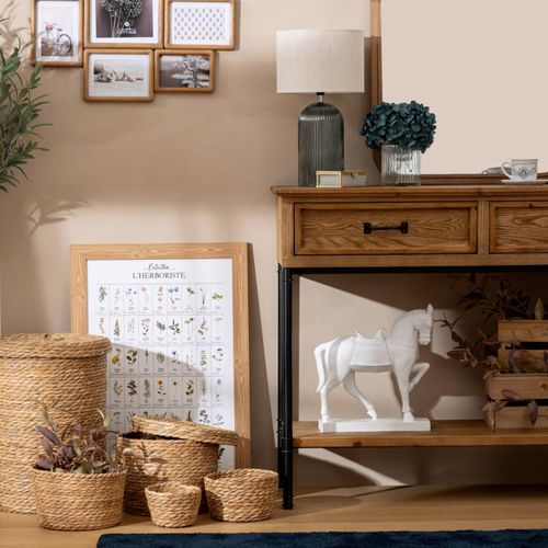 Composition D'hortensias Artificiels "dean" 24cm Bleu