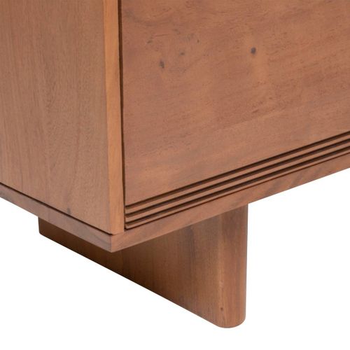 Meuble TV 2 Portes "nanda" Marron 147x45,5x40cm