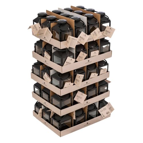 Lanterne Winy Métal Noir H17cm