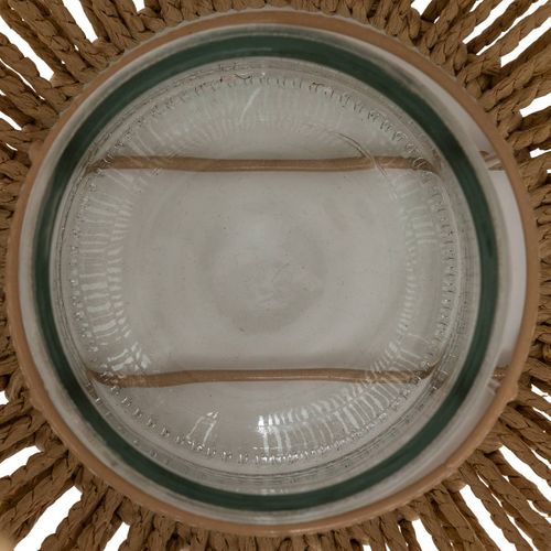 Lanterne "ross" Fibre Végétale Marron H31cm