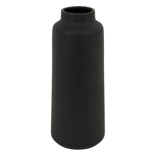 Vase Haut En Céramique Mat Noir H 30 Cm