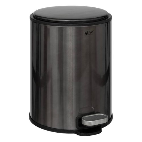 Poubelle "delta" 6l Métal Noir