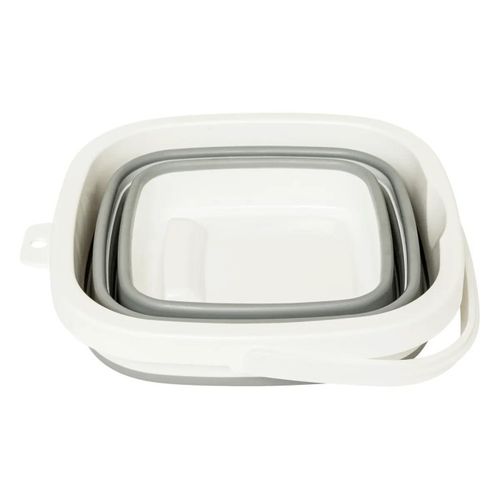 Seau "retractable" 5l Gris Et Blanc