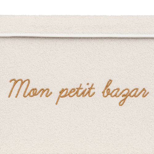 Coffre De Rangement Enfant Yuma Blanc Bouclette 36x57cm