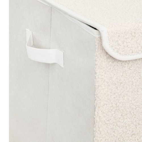Coffre De Rangement Enfant Yuma Blanc Bouclette 36x57cm