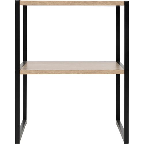 Chevet 2 Niveaux Bois Et Métal Aliaj - Naturel Clair