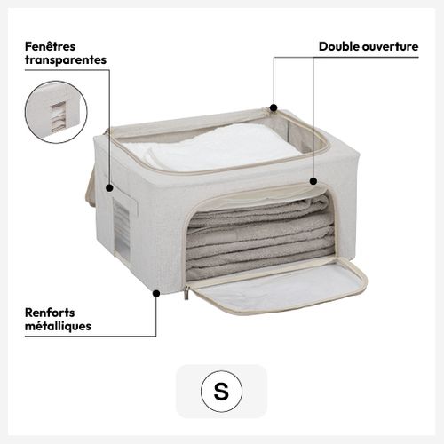 Housse De Rangement "groomy" Double Ouverture 50x35cm