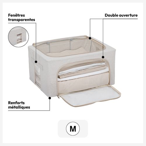 Housse De Rangement "groomy" Double Ouverture 60x40cm