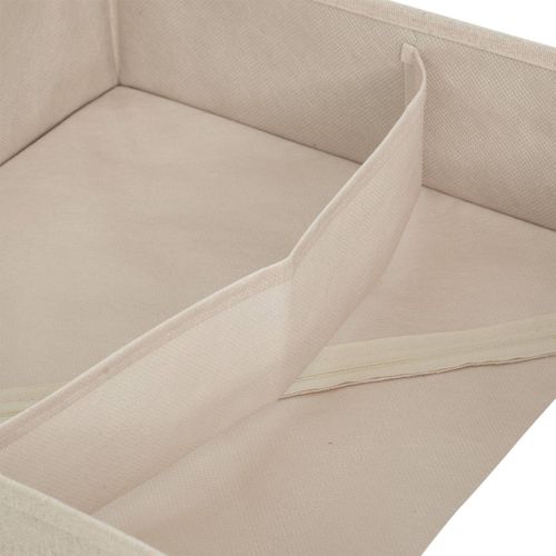 Rangement Tiroir "groomy" 2 Compartiments Beige 36x36cm