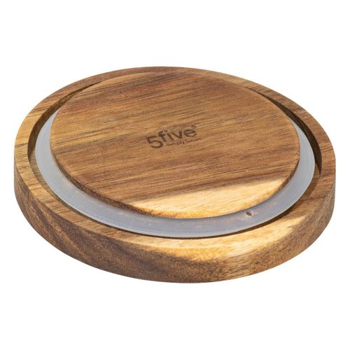 Bocal "harmony" 3l En Verre Et Acacia