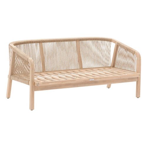 Canapé De Jardin En Acacia 2 Places Papouasie - Beige