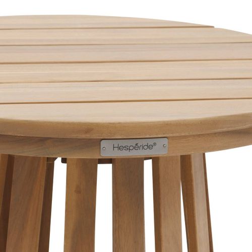 Table De Jardin D'appoint Ronde En Bois Osuna - Marron
