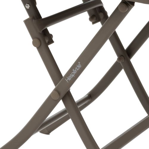 Table D'appoint De Jardin Carrée "greensboro" Café 40 X 40cm En Acier