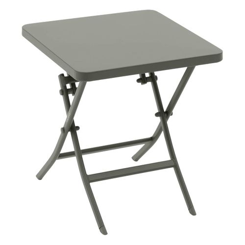 Table D'appoint De Jardin Carrée "greensboro" Vert Laurier 40 X 40cm En Acier