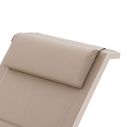 Transat En Aluminium Et Textaline Avec Roues Allure - Lin Et Argile