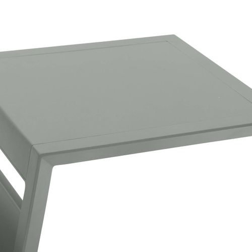Table D''appoint De Jardin Carrée "allure" Vert Laurier 55x45x55cm